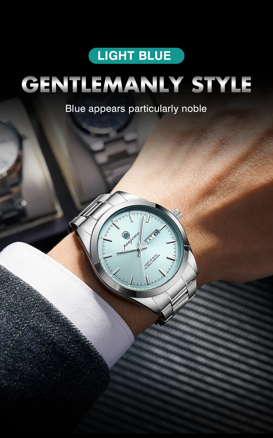 New Luxury Military Man Watch Round Waterproof Luminous Date Week Men Watch Stainless Steel Quartz Men's Watches Reloj+box 2025