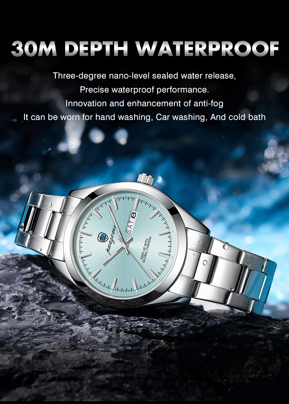 New Luxury Military Man Watch Round Waterproof Luminous Date Week Men Watch Stainless Steel Quartz Men's Watches Reloj+box 2025