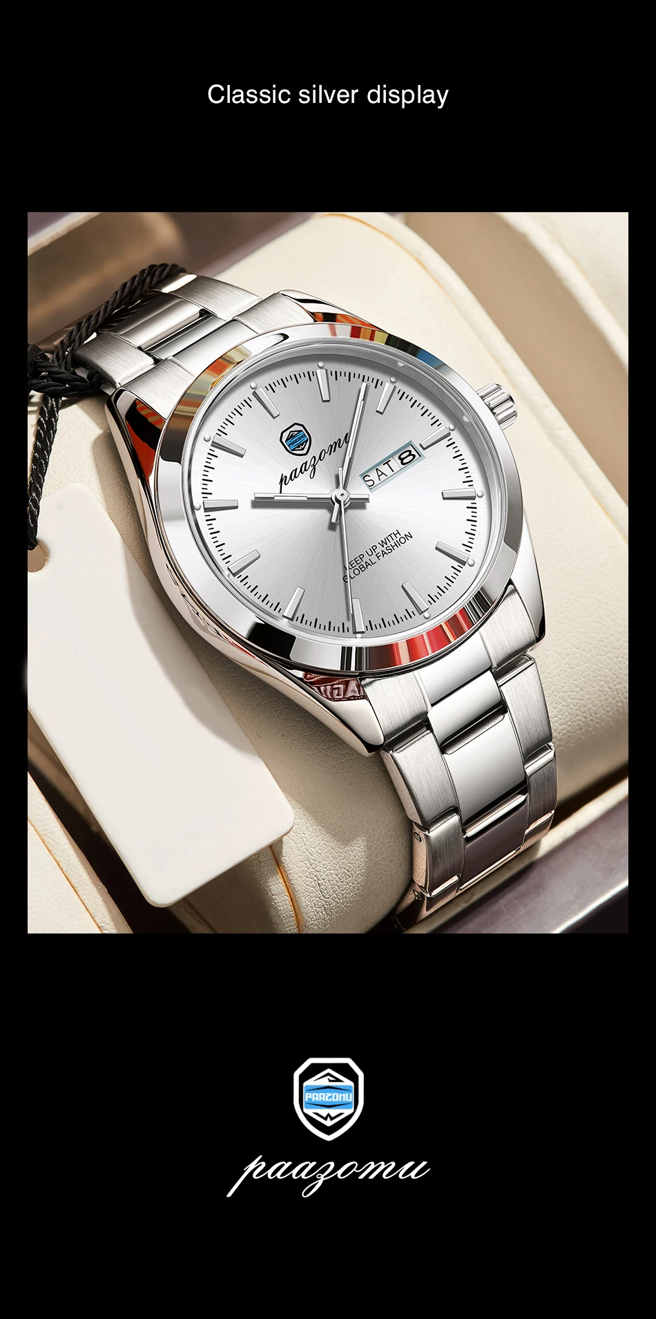 New Luxury Military Man Watch Round Waterproof Luminous Date Week Men Watch Stainless Steel Quartz Men's Watches Reloj+box 2025